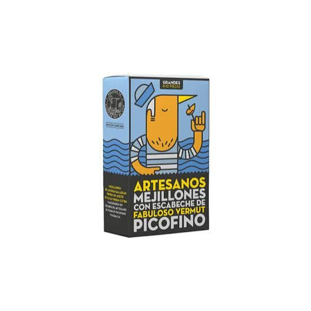 Mejillones artesanos con vermut picofino