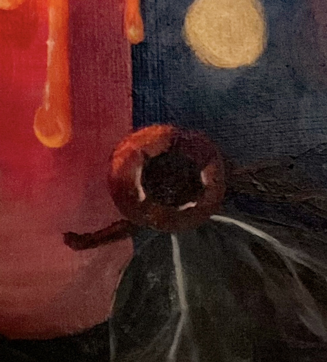 Original Painting Medlar Everlasting Candle