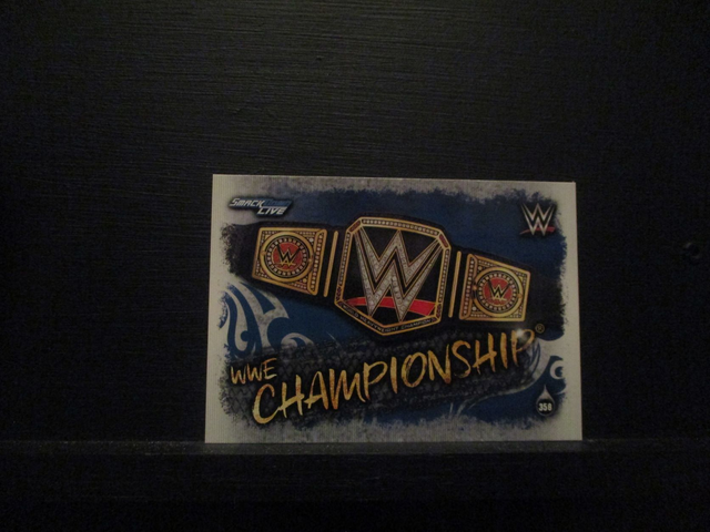 WWE Championship - Championship Slam Attax Live Original Trading Card #358