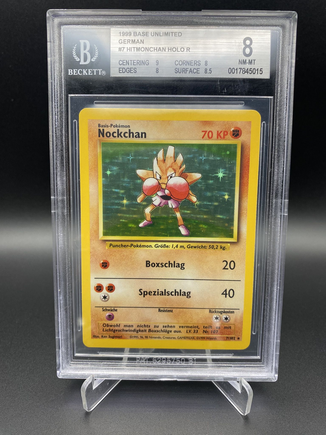 Nockchan (7/102) Base - Becket (BGS) 8 Near Mint-Mint - DE - Holo Rare