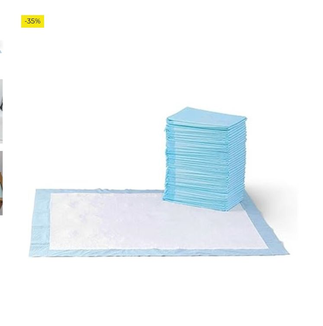 Amazon Basics Almohadillas de adiestramiento de Perros y Cachorros, diseño de 5 Capas a Prueba de Fugas con Superficie de Secado