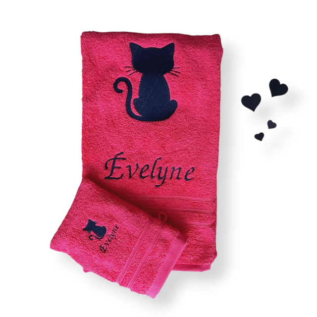 Serviette de bain personnalisée 70 x 130 cm