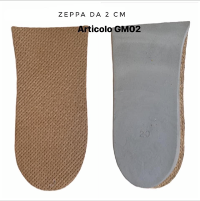 Alzatacco In Pelle Da 2cm