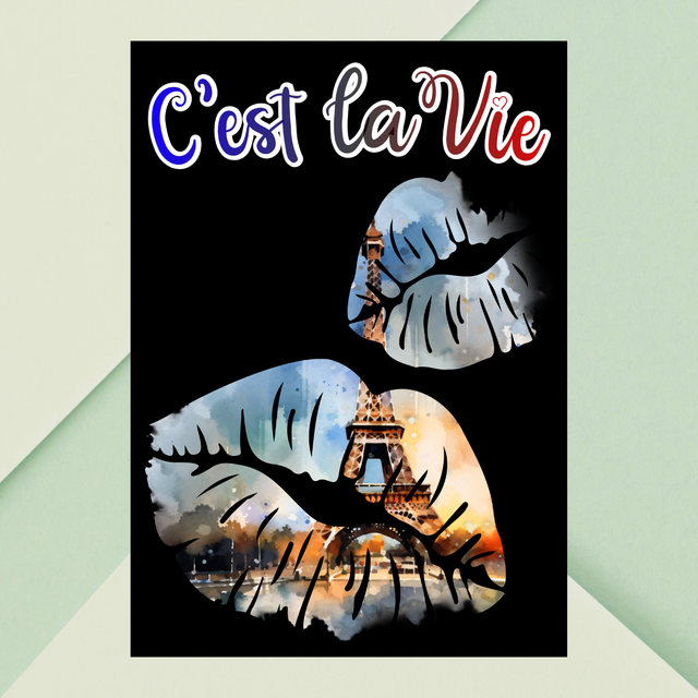 Lèvres Paris Aquarelle — C’est la Vie &amp; Charme Lumière