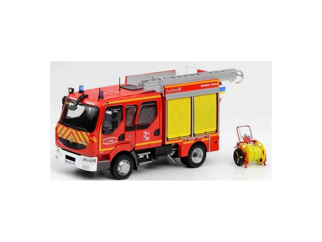 RENAULT MIDLUM 220 pompiers double cabine-FPTL Camiva Alufire3 Eligor 114709 1/43
