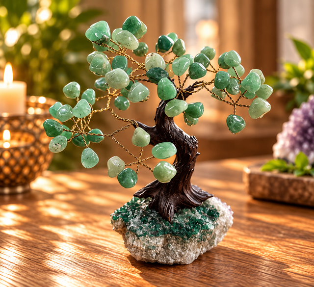Bonsai di pietre su base drusa di ametista grande