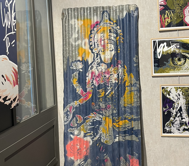 LAKSHMI TÔLE [PEINTURE SUR TÔLE]