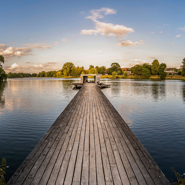 Steg auf dem Aasee
