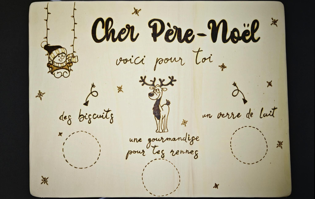 Plateau pour le père noël 