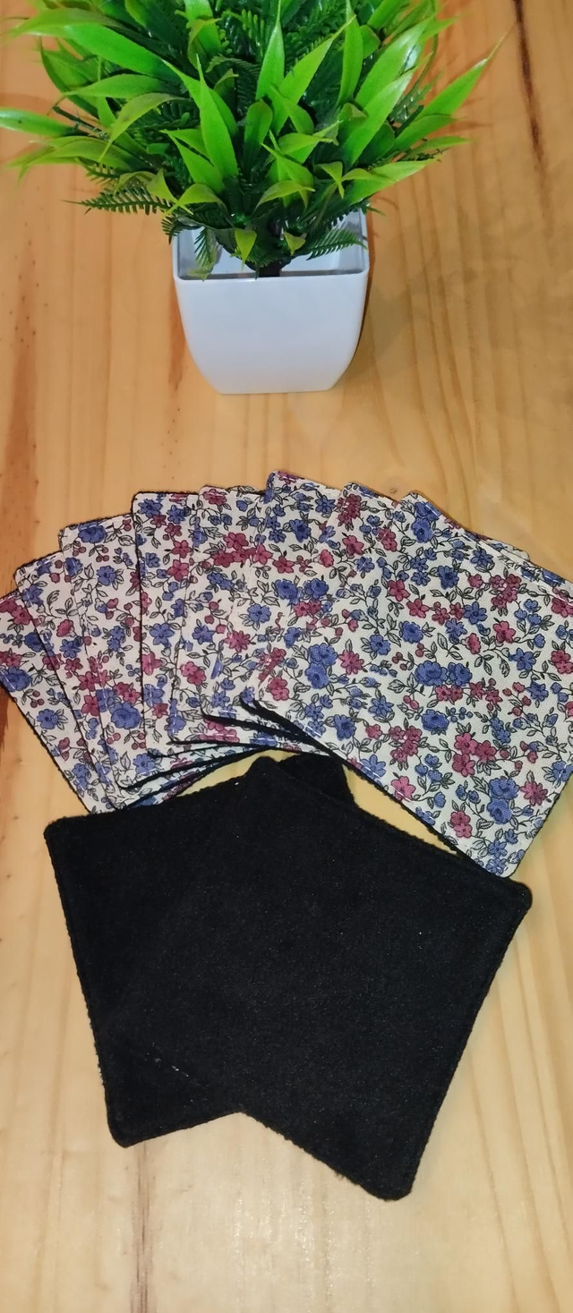 Lot de 10 lingettes lavables "polaire"