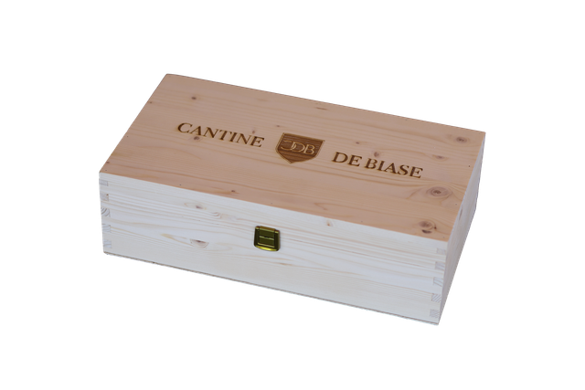 CONFEZIONE 2 BOTTIGLIE LEGNO CHIARO