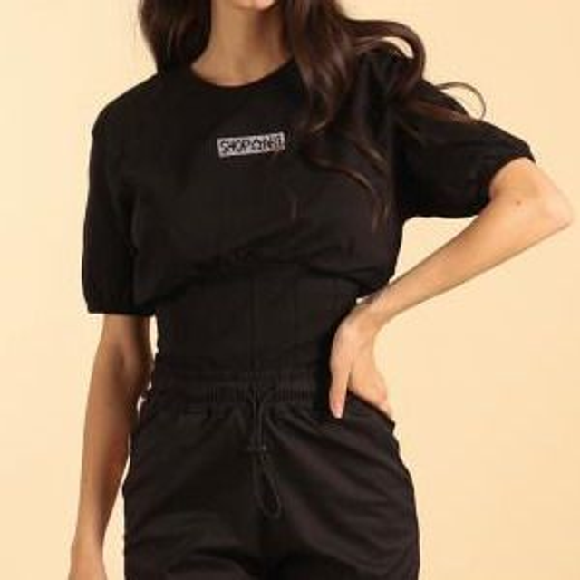 B79628X9 - SHOP ART T shirt mezza manica con inserto