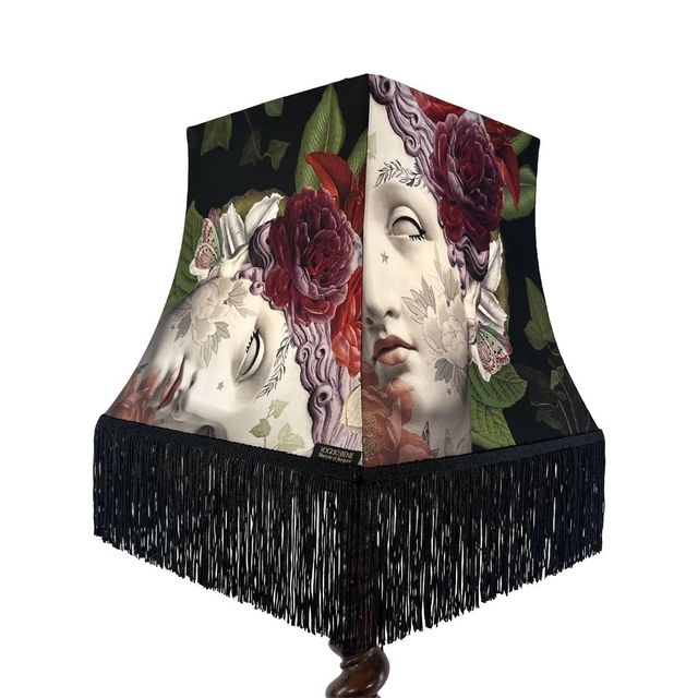 Abat jour pagode avec franges Aphrodite