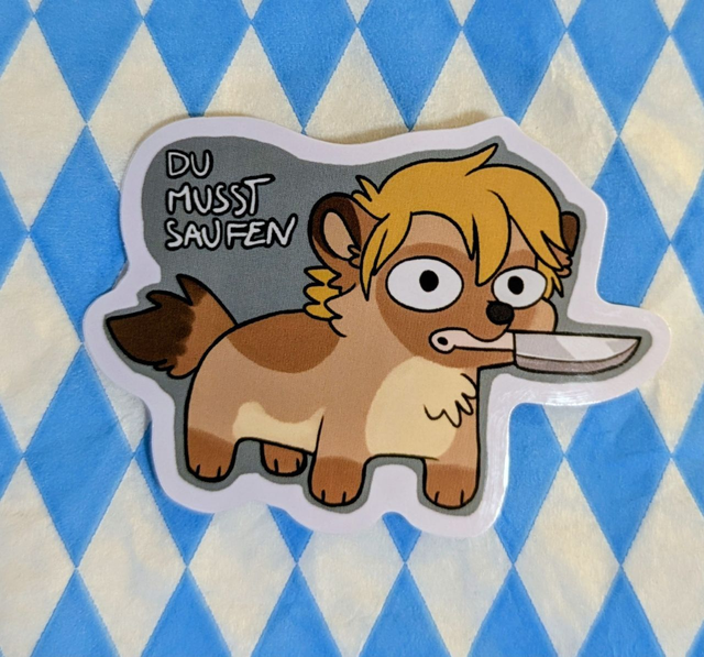 Du musst saufen sticker