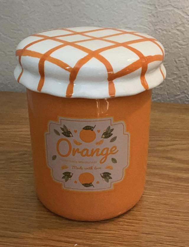 Brûleur pot de confiture orange chauffe-cire