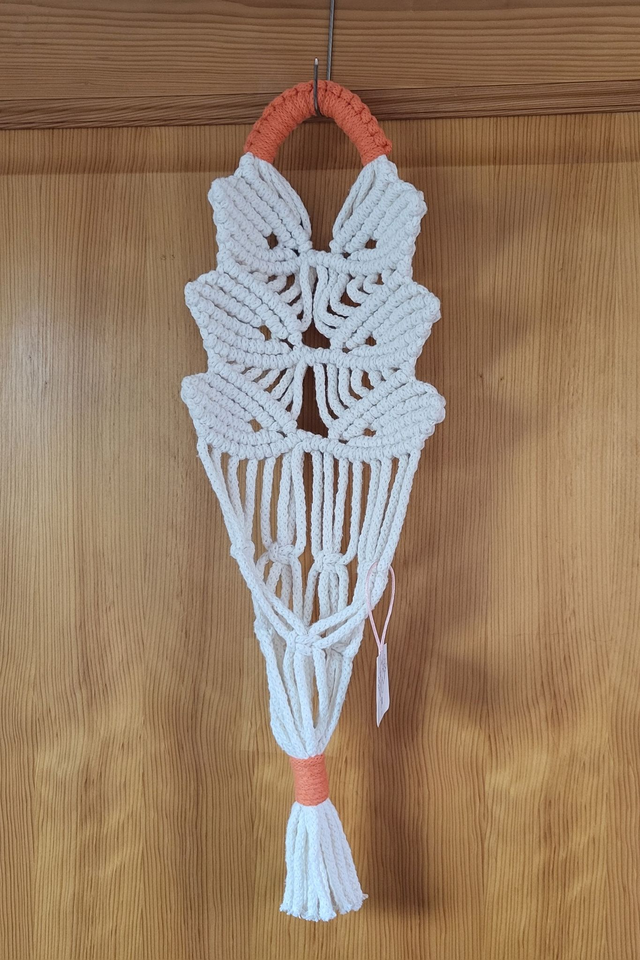 Suspension macramé Pétales