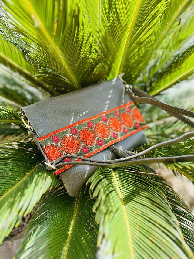 Borsa EMBRODERY Flower