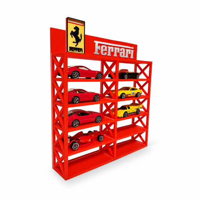 Expositor Ferrari 1:64 Hotwheels
