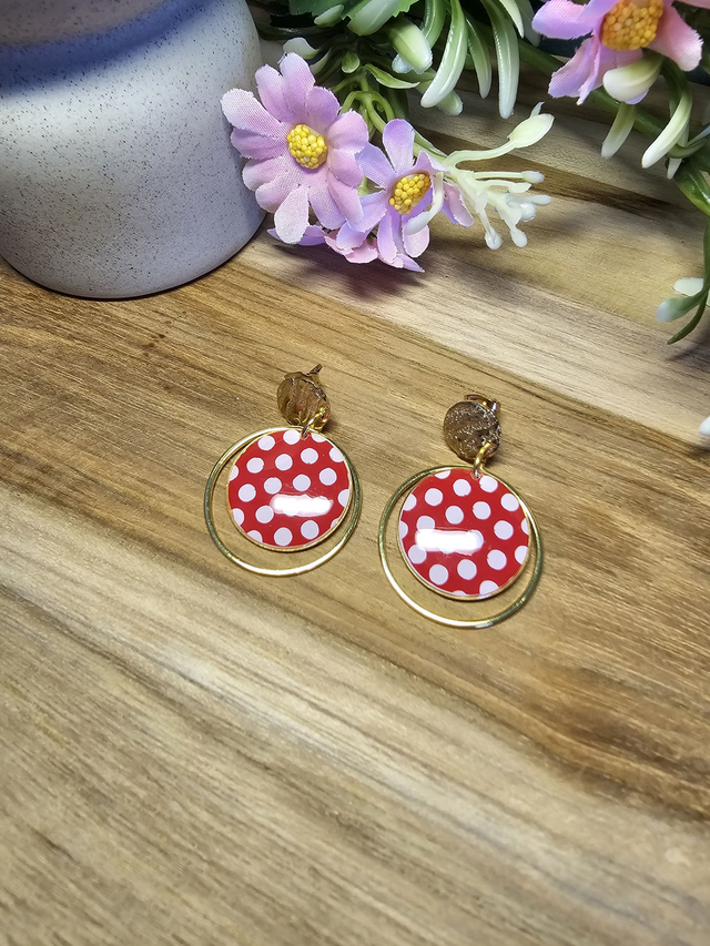 "RÉTRO CHIC" poids Blanc 20mm avec anneaux 25mm