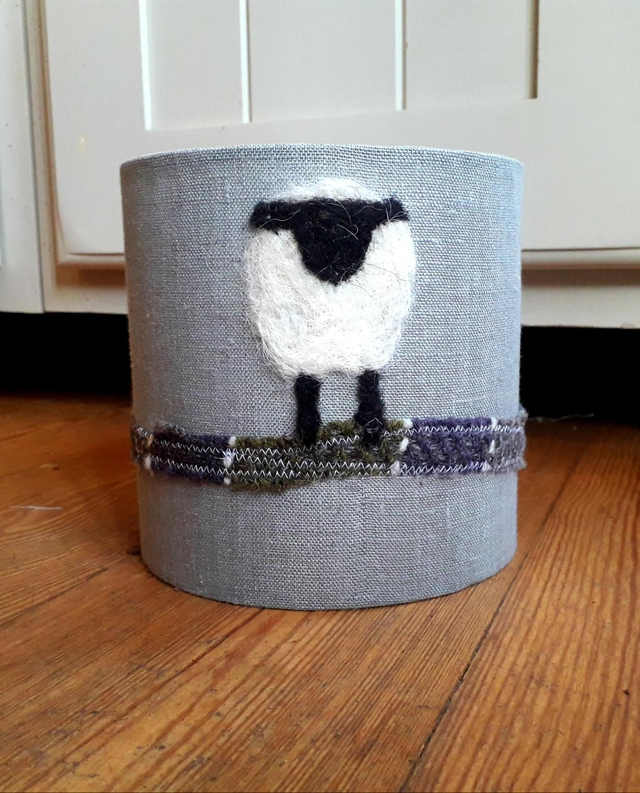 Z Exmoor tweed lampshade 15cm
