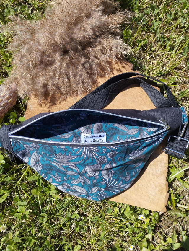 Sac banane - motif tropical 