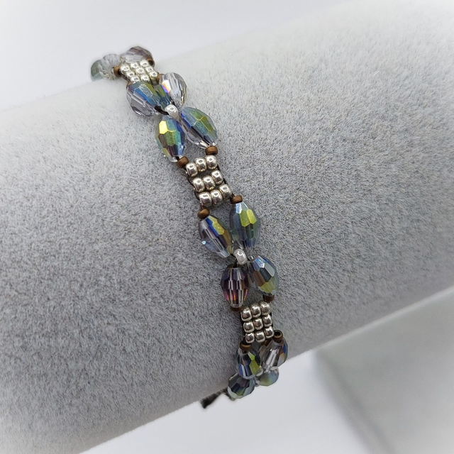 Sparkly Four Petals Beaded Bracelet Kit