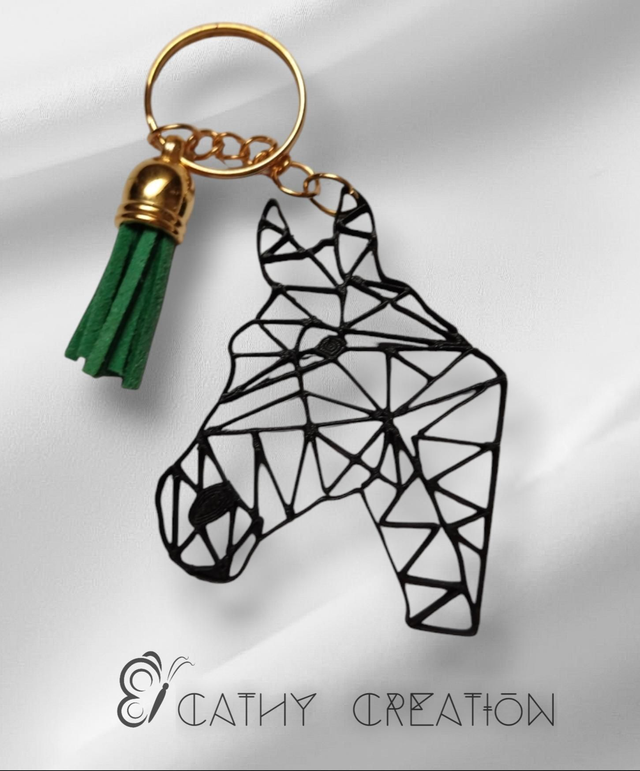 Porte clés cheval en impression 3D 