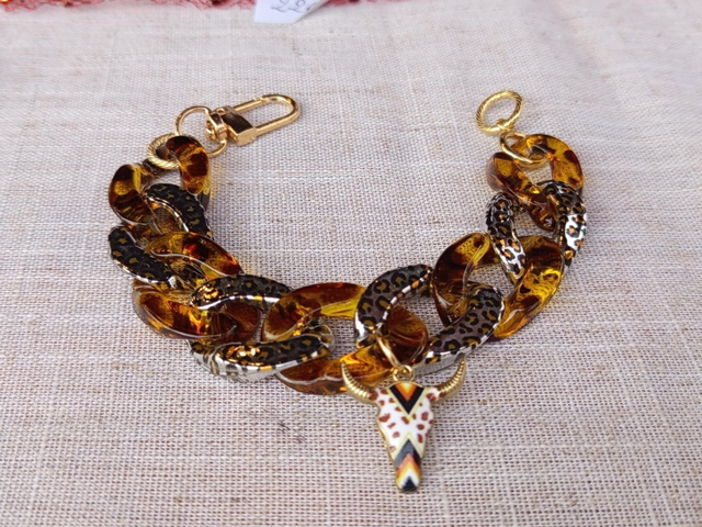 Bracelet gros maillons en acrylique Vrsabha Vyaghra