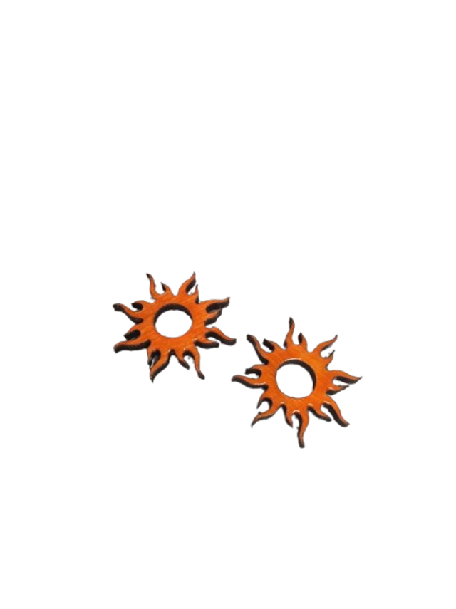 Zénith – Pampille bois soleil orange