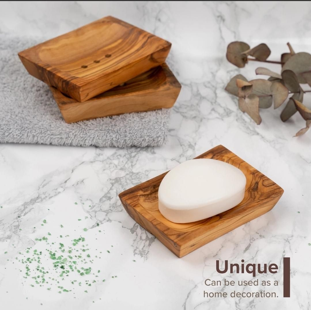 Porte savon bois d'olivier 
