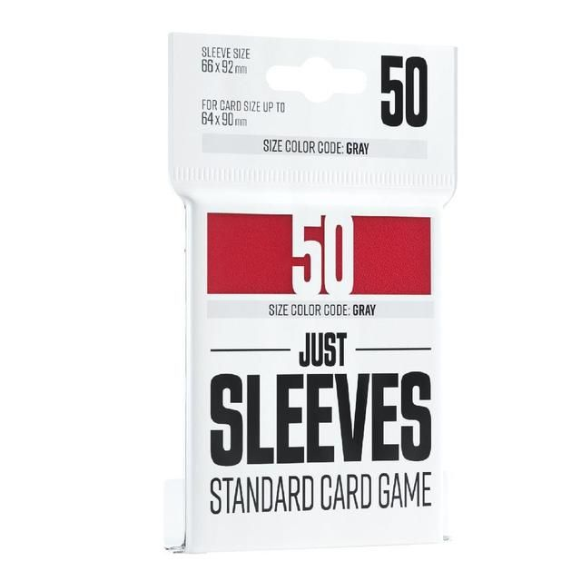 Gamegenic Just Sleeves - Standard Card Game Red