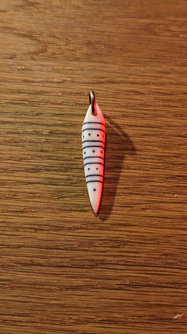 Antler tooth pendant 