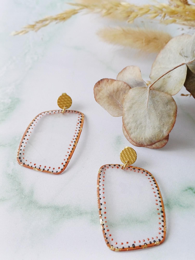 " Bruna " Boucles d'oreilles verres de lunettes 