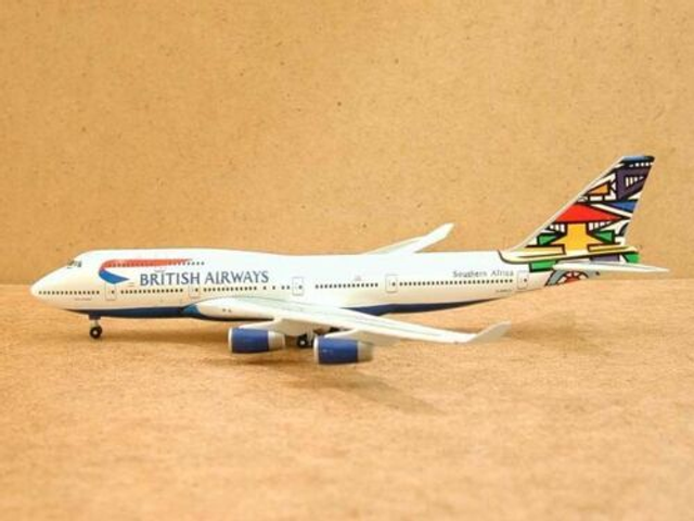 British Airways B747-400, South Africa, (G-BNLO), 1:400