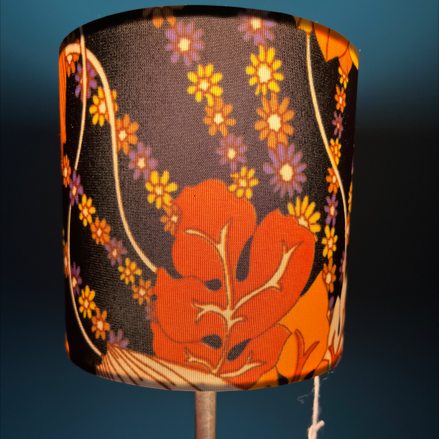 Black vintage floral