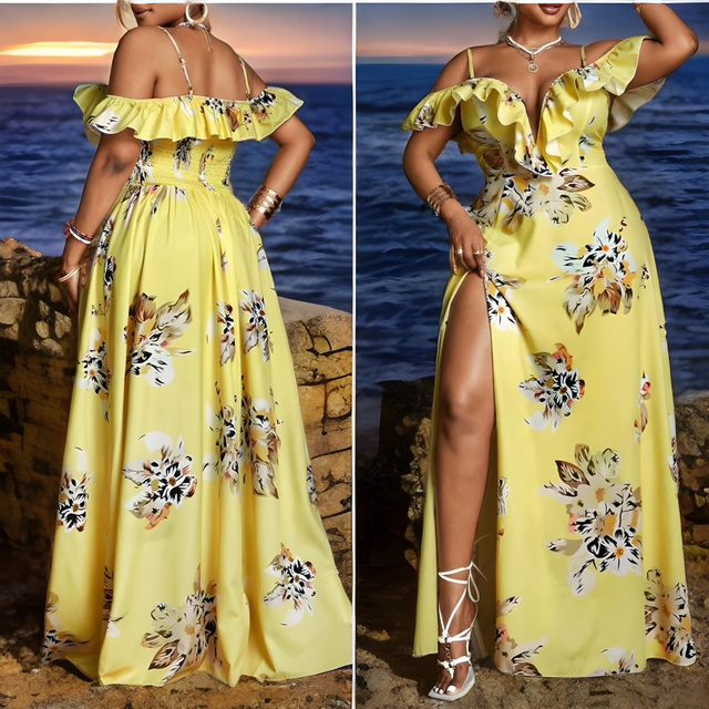 🌞 Robe Curvy – “Soleil d’Été”