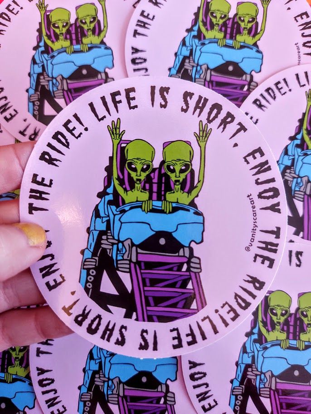 Enjoy the Ride Sticker