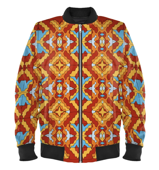 Bomber Nzunsona en velours marbré