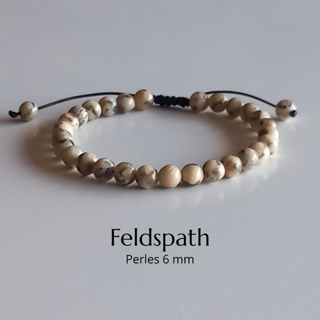 Bracelet ajustable en Feldspath