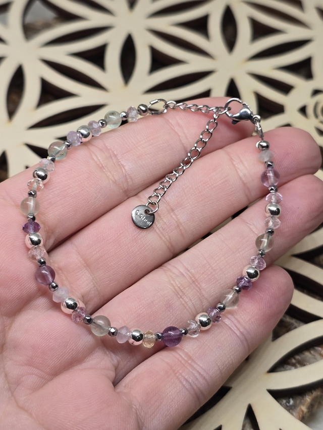 Bracelet Fluorite 3x4 mm