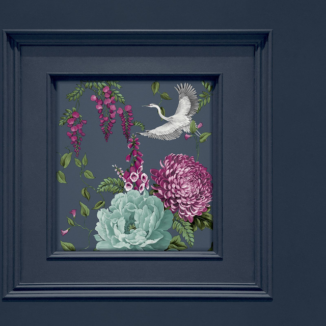 Corinthia Panel Navy - Belgravia - 244