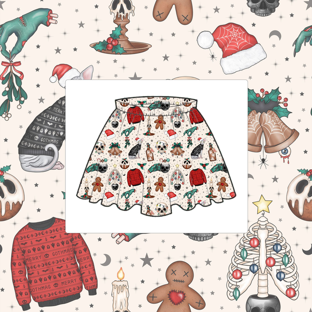 Christmas Spirit Childrens Elasticated Skirt