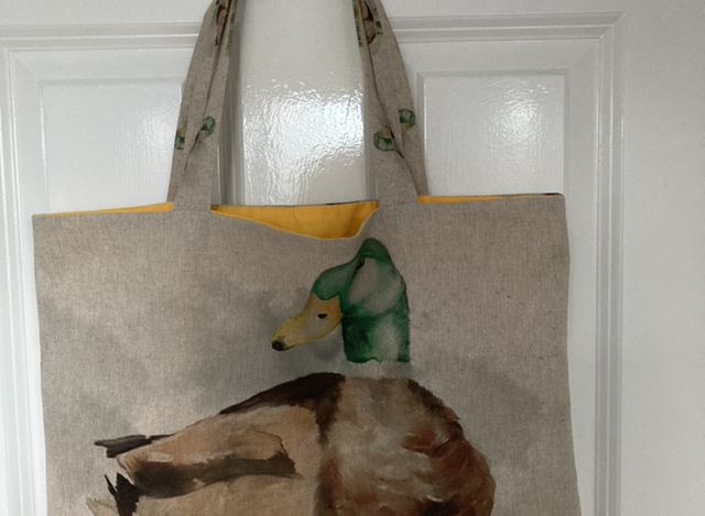 Lined Tote Bag (Mallard)