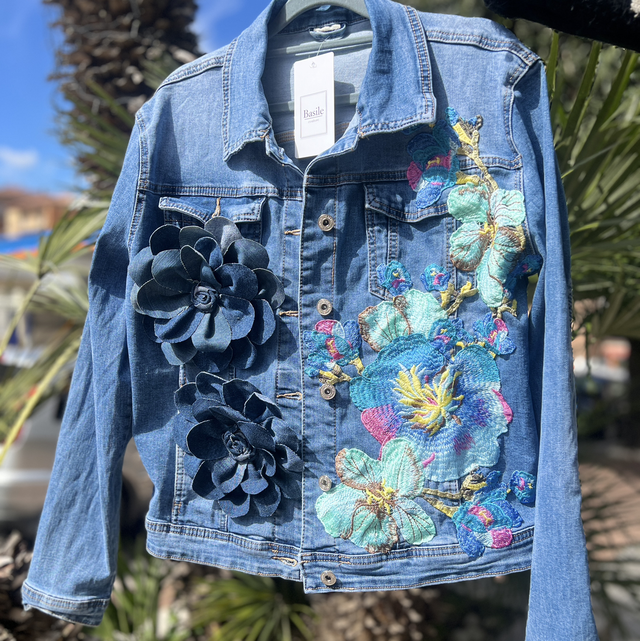 Denim flower