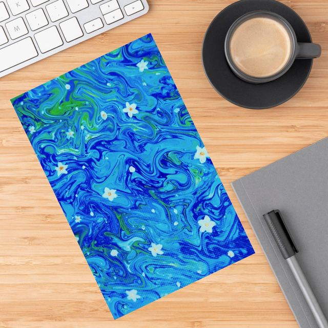 Grande carte postale - Fleurs aquatiques
