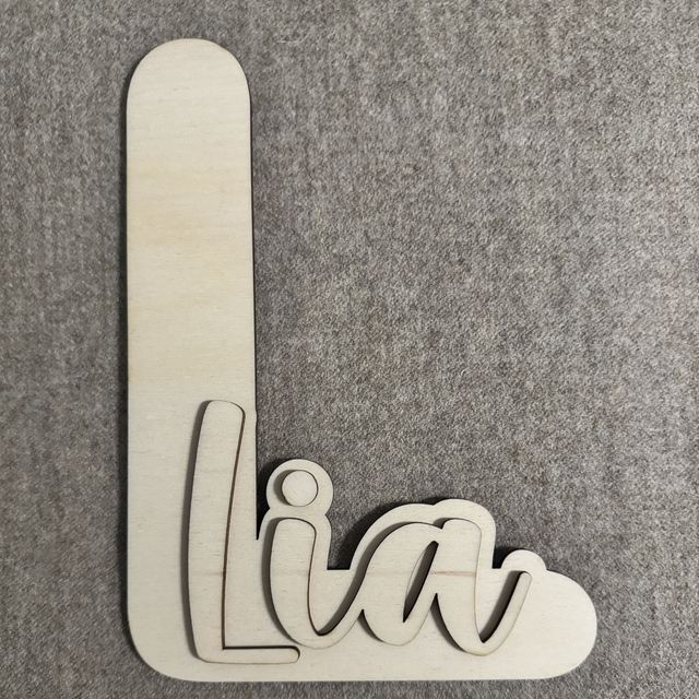 LIA • 3D Holz-Schild