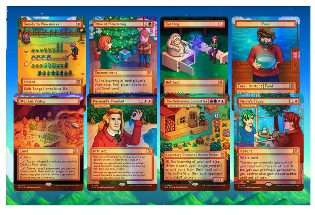 The Gathering Magic: Secret Lair X Stardew Valley: Welcome To Stardew Valley Foil Edition – 8 English Foil Cards