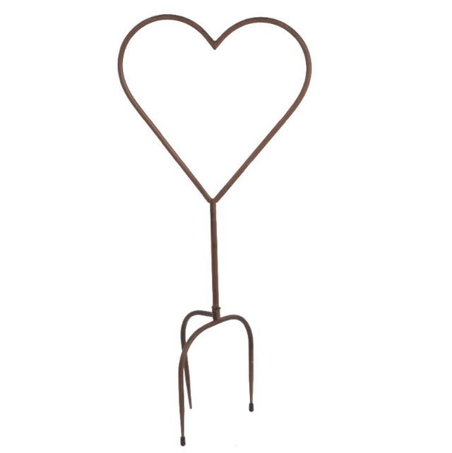 Small Metal Heart Stake 