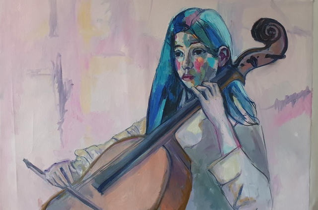 Akhetaa Playing Music, Jouant De La Musique. 