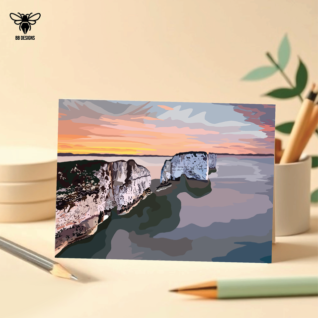 Old Harry Rocks - Note Card